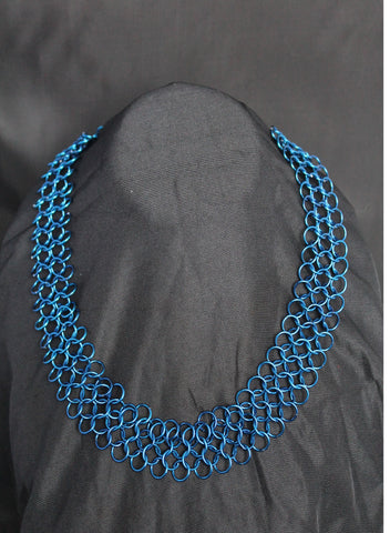 European 4-in-1 blue necklace