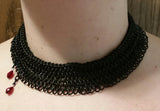 European 4-in-1 Blackened Steel "Once Bitten" Necklace