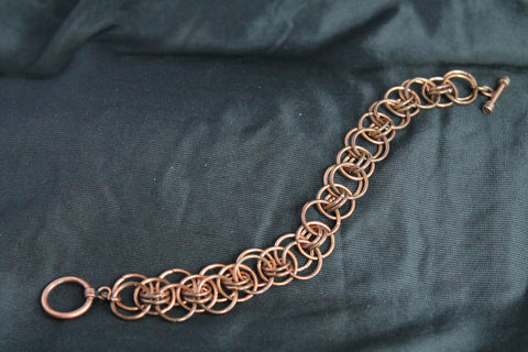 Celtic Helm weave bracelet in copper