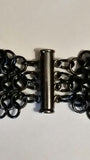 European 4-in-1 Blackened Steel "Once Bitten" Necklace